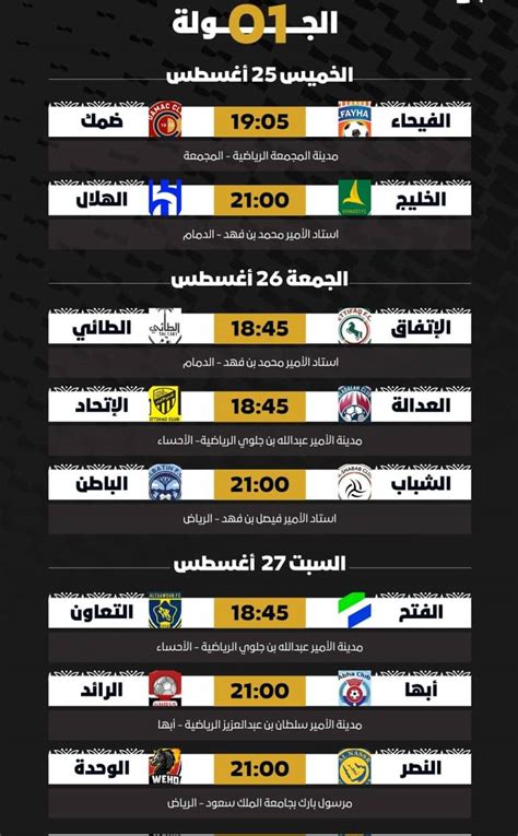 دوري روشن السعودي مباريات اليوم